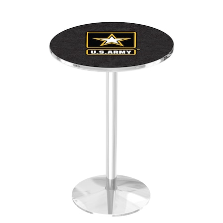 42 Chrome U.S. Army Pub Table